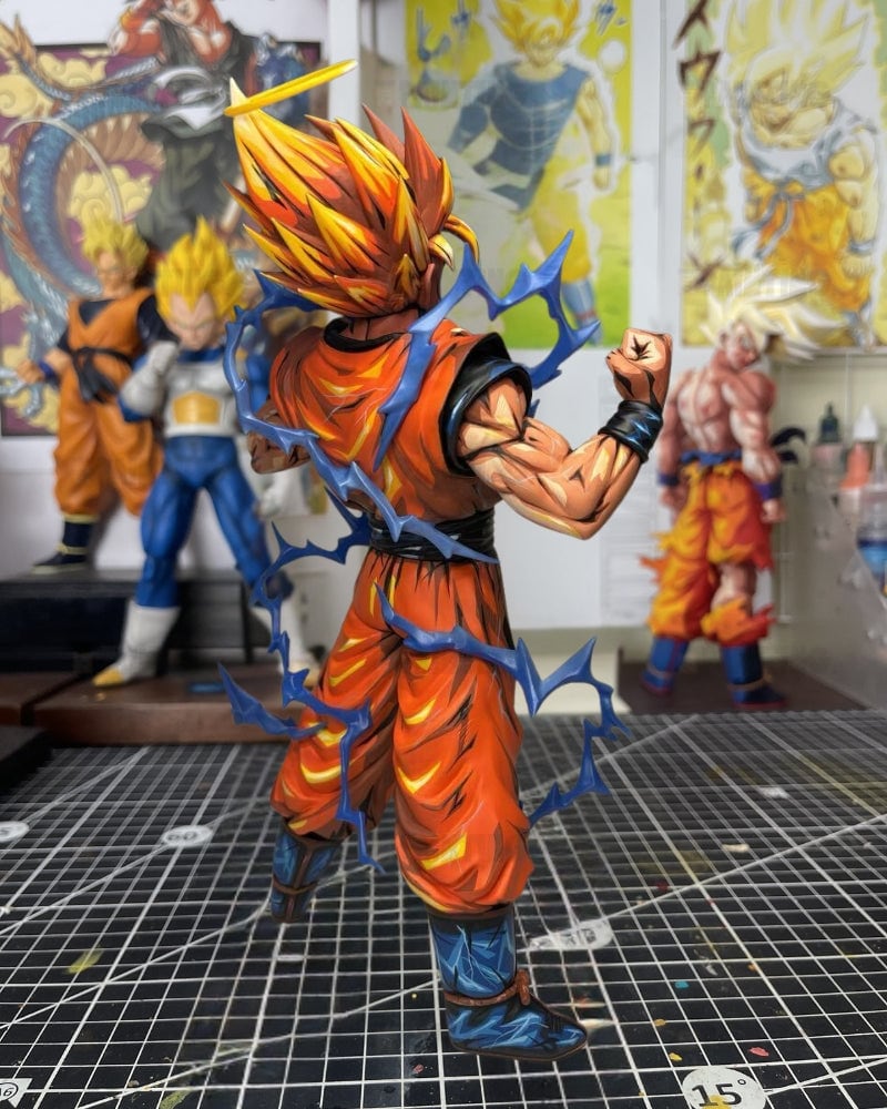 Anime Colour Super Saiyan 2 Son Goku Figure Repaint