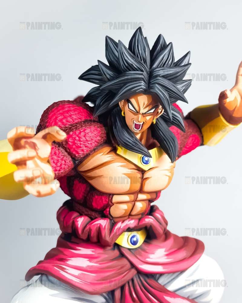 2D Manga Colour Dragon Ball Broly Super Saiyan 4 Figure Repaint
