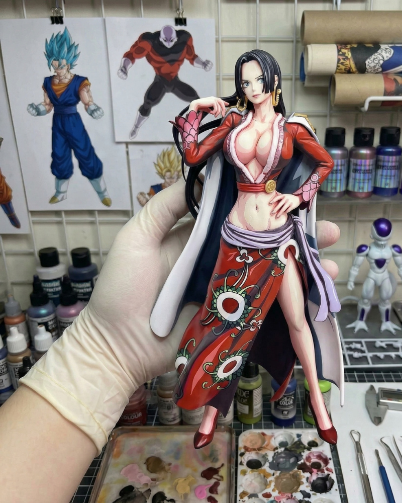 Anime Colour One Piece Boa Hancock Figure Repaint