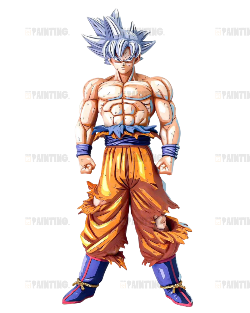 31CM Dragon Ball Z Son Goku Ultra Instinct Figure Repaint – 2D
