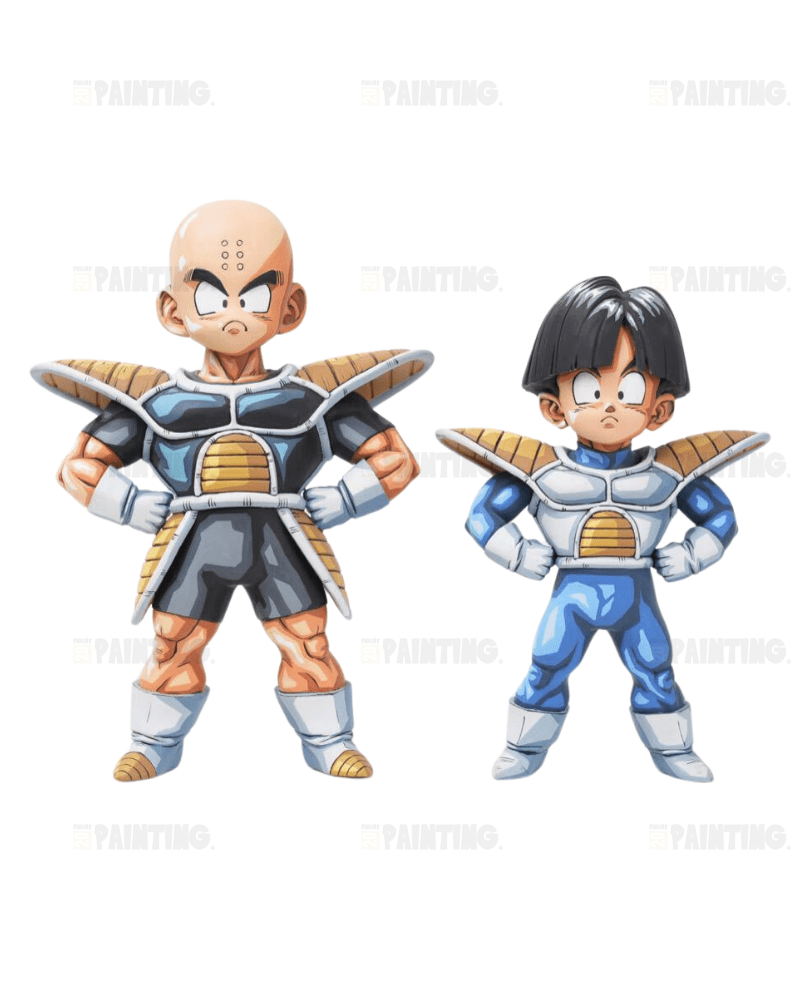 Dragon Ball Krillin & Son Gohan Figure Repaint