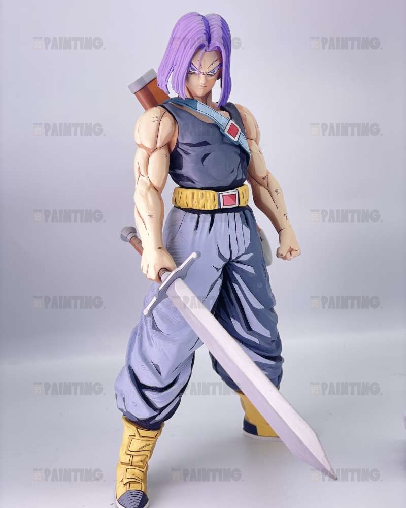 Custom Dragon Ball Trunks Anime Colour 2D Figure Repaint