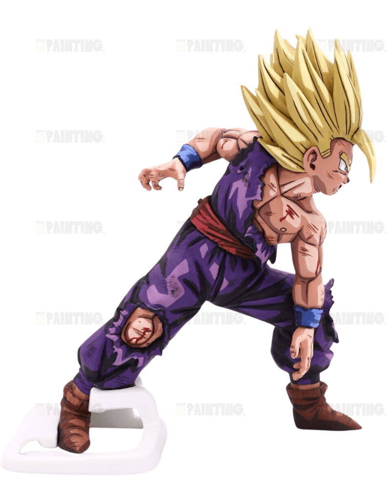 13CM DBZ Super Saiyan Son Gohan Vs. Cell Figure Repaint – 2D 13CM DBZ Super Saiyan Son Gohan Vs. Cell Figure Repaint – 2D