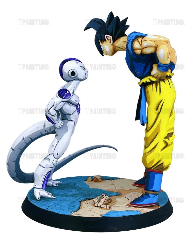 22CM Son Goku vs Frieza Battle On Planet Namek Figure Repaint – 2D