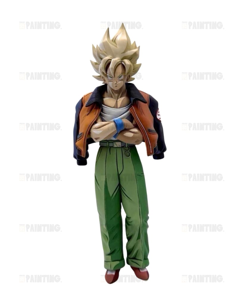 2D Anime Colour Dragon Ball Casual Son Goku Figure Repaint