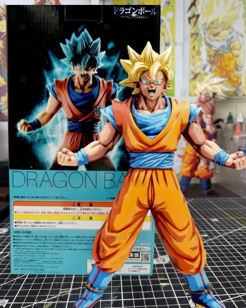 Comic Colour Dragon Ball Super Saiyan Goku Figure Repaint