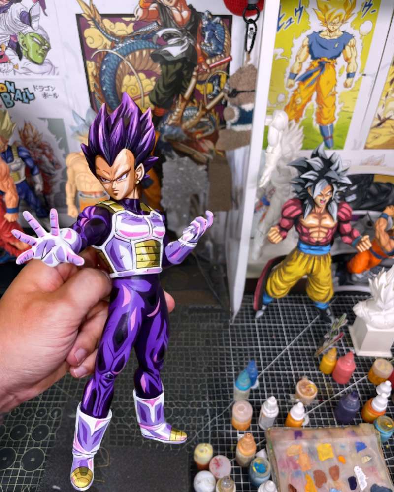24CM Dragon Ball Z Vegeta Ultra Ego Figure Repaint