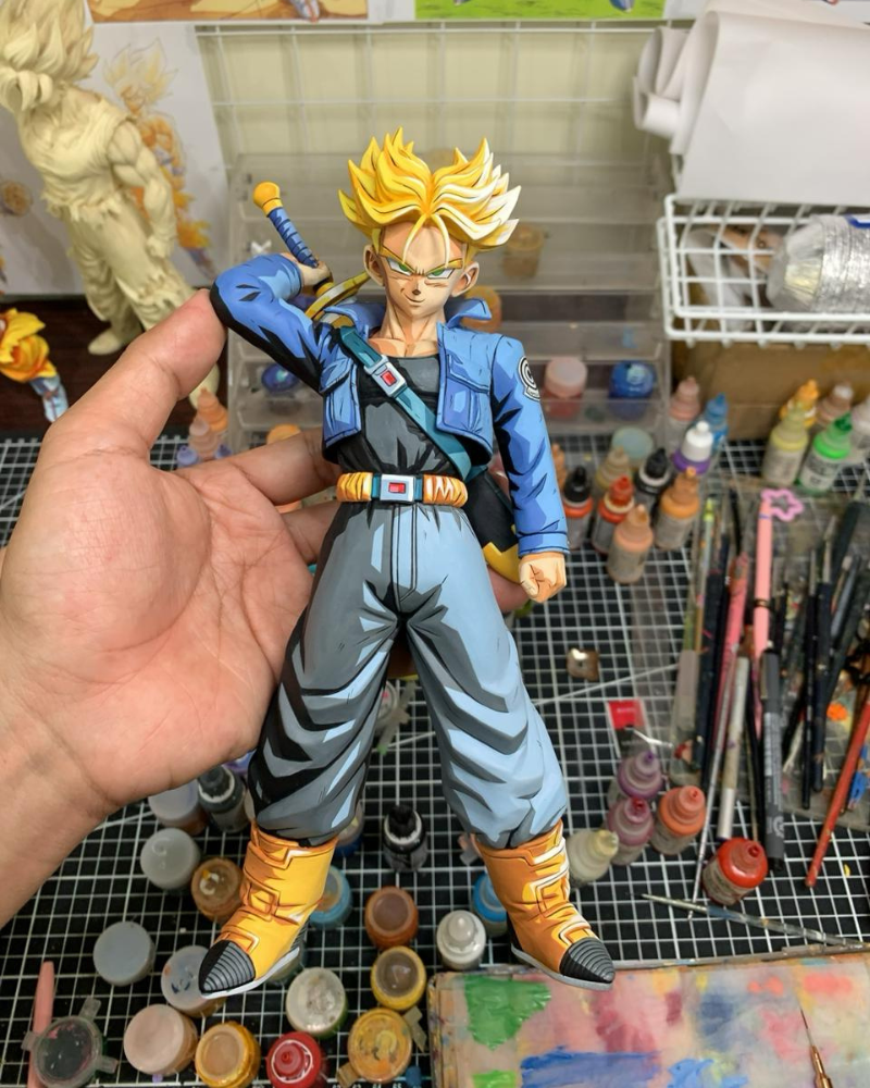 23CM Dragon Ball Z Future Trunks Figure Repaint