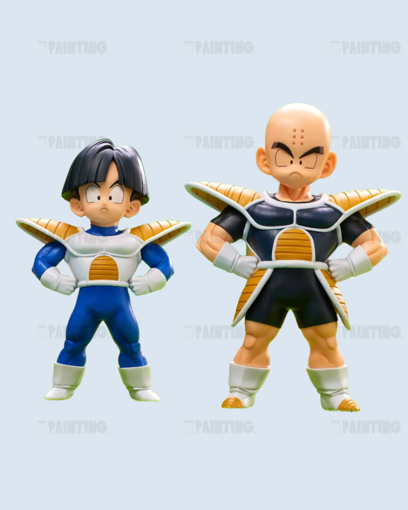 Dragon Ball Krillin & Son Gohan Figure Repaint