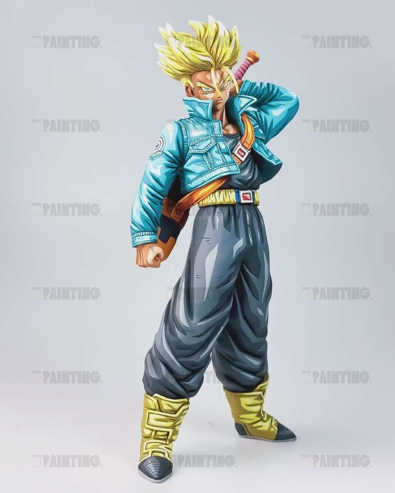 Hand Painted Dragon Ball Future Trunks 2D Comic-Style Repaint