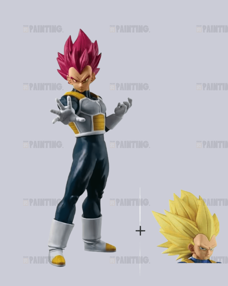 24CM Dragon Ball Custom Vegeta Anime Figure Repaint