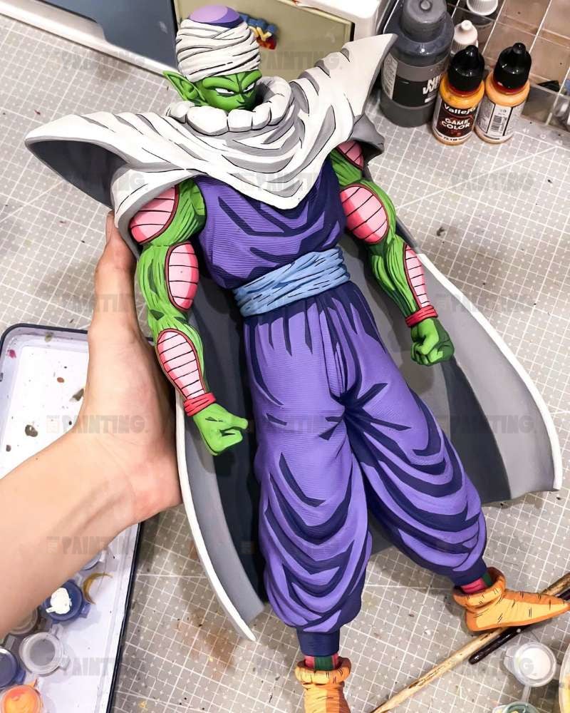 32CM Dragon Ball Z Piccolo Figure Repaint 2D Anime Colour