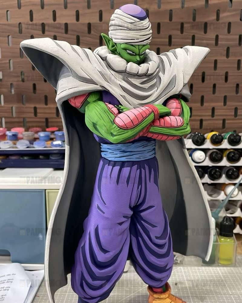32CM Dragon Ball Z Piccolo Figure Repaint 2D Anime Colour
