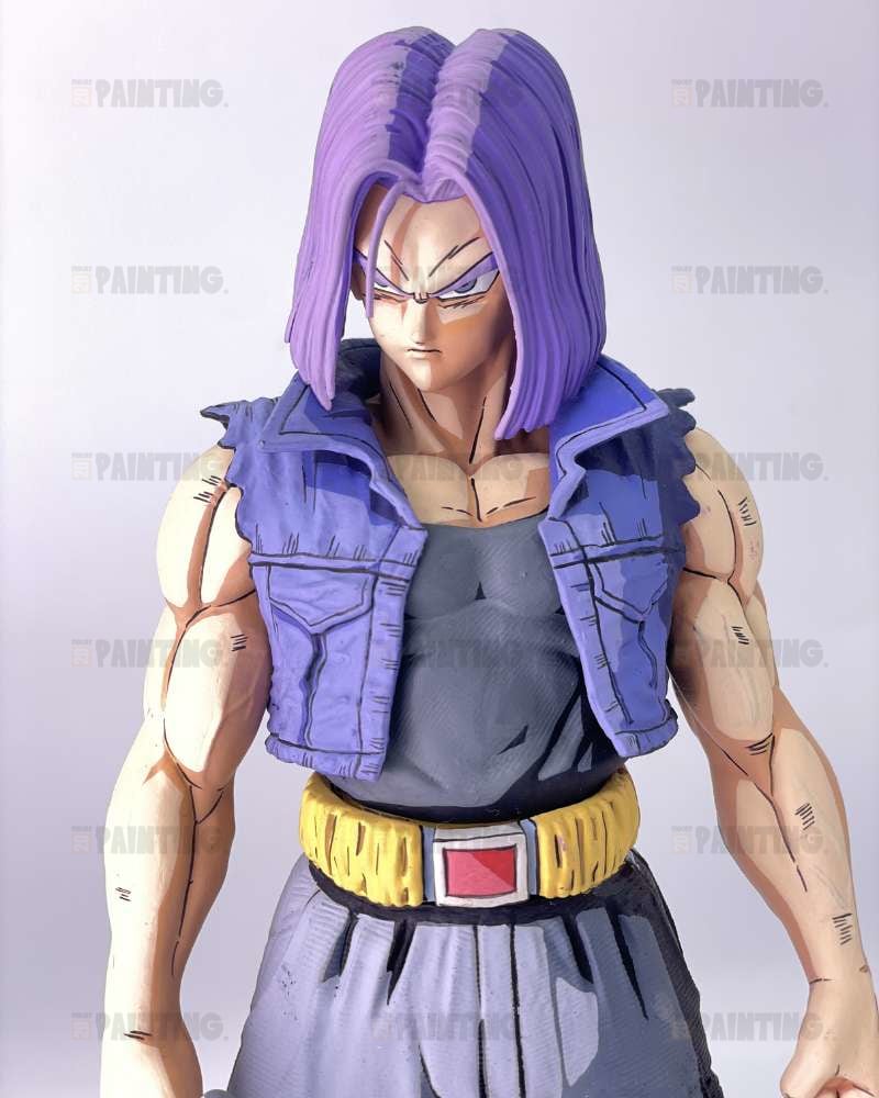 Custom Dragon Ball Trunks Anime Colour 2D Figure Repaint