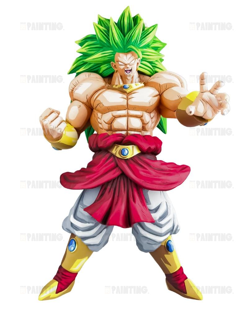 2D Comic Colour Dragon Ball Heroes Broly SSJ3 Figure