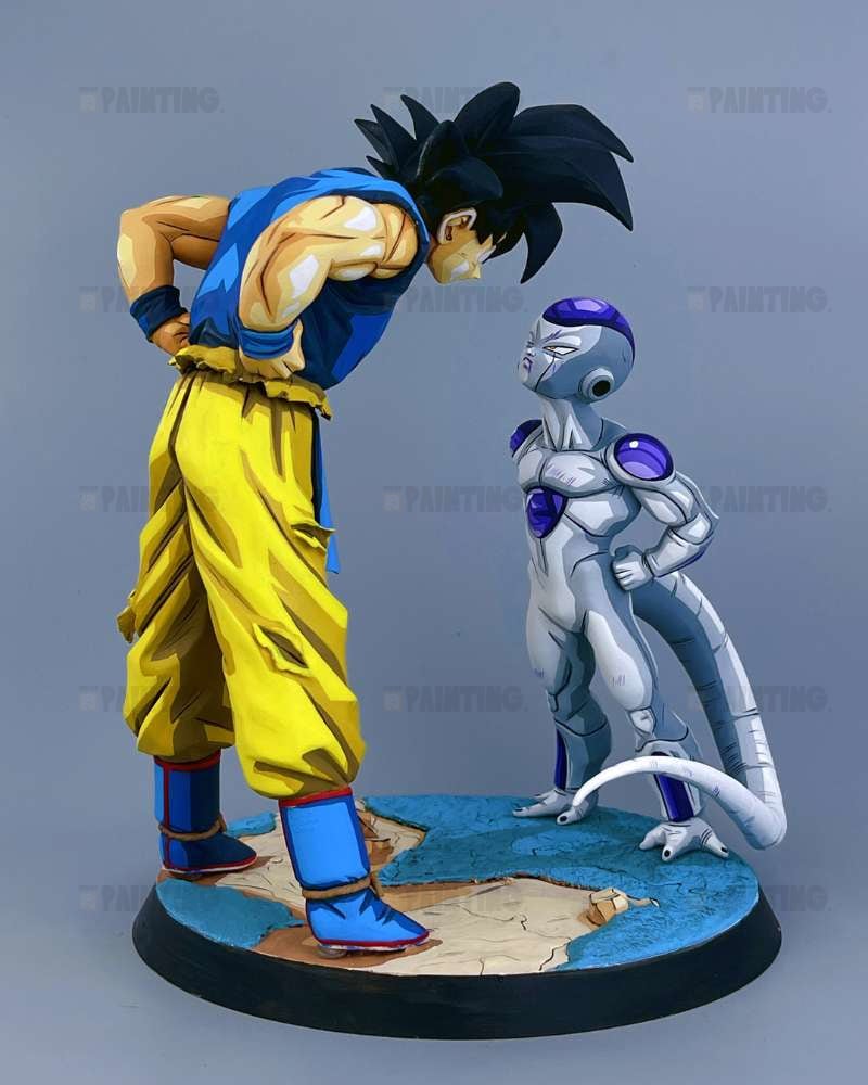 22CM Son Goku vs Frieza Battle On Planet Namek Figure Repaint