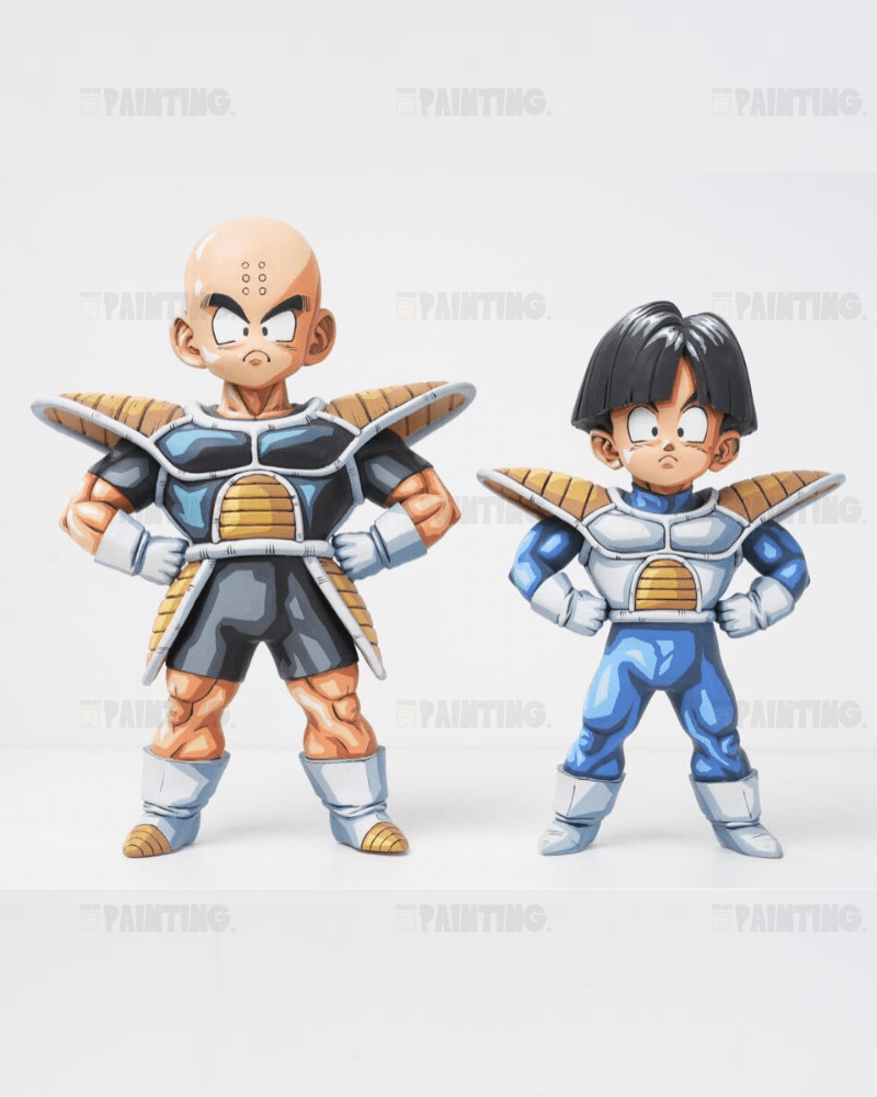 Dragon Ball Krillin & Son Gohan Figure Repaint