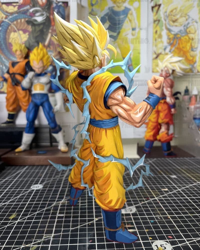 Dragon Ball Super Saiyan Goku 2D Figure Repaint