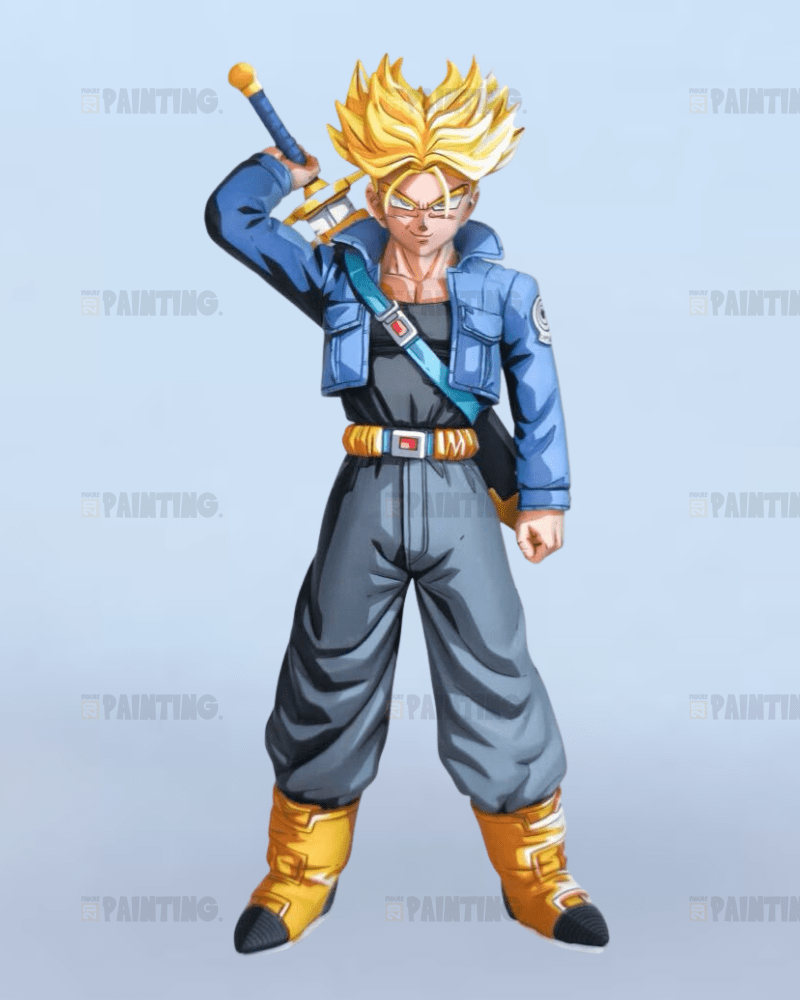 23CM Dragon Ball Z Future Trunks Figure Repaint