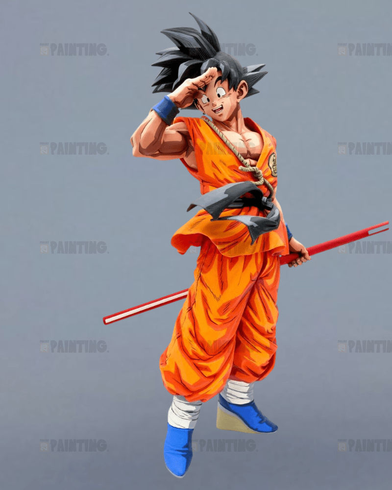 30CM Dragon Ball Z Goodbye Son Goku Figure Repaint