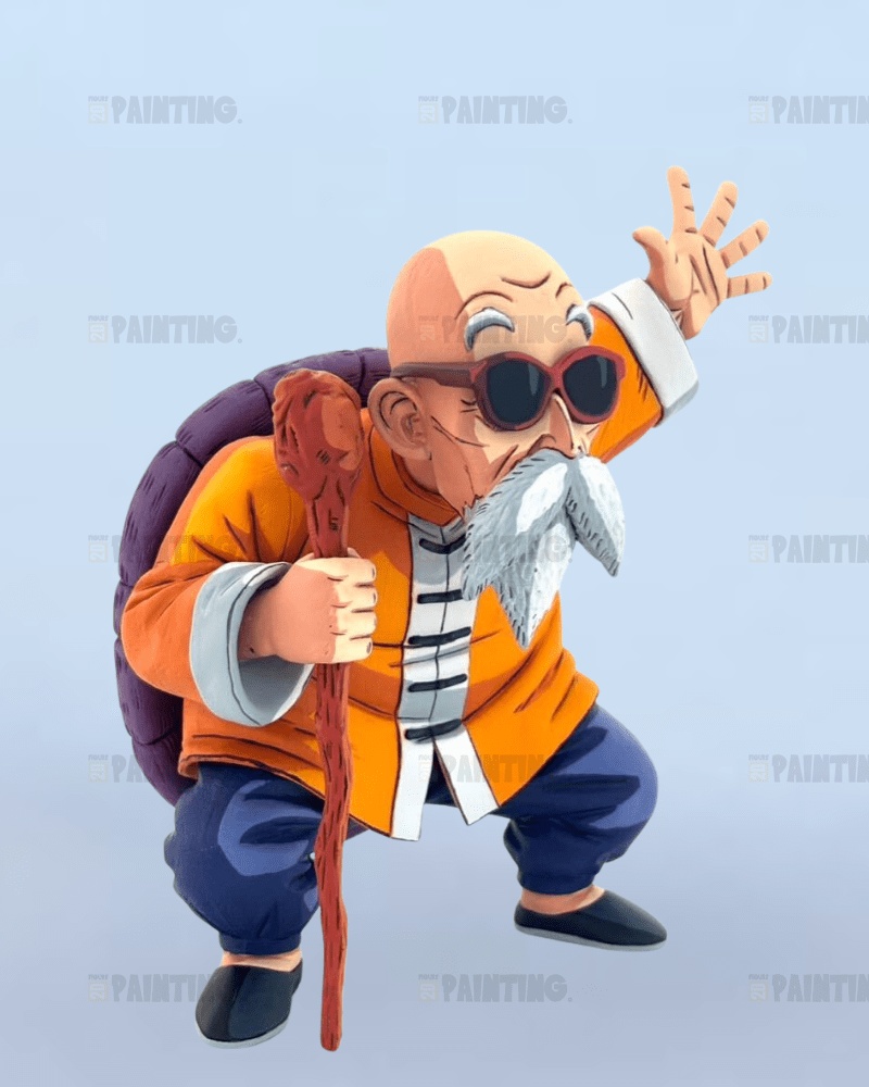 15CM Dragon Ball Master Roshi Figure Repaint
