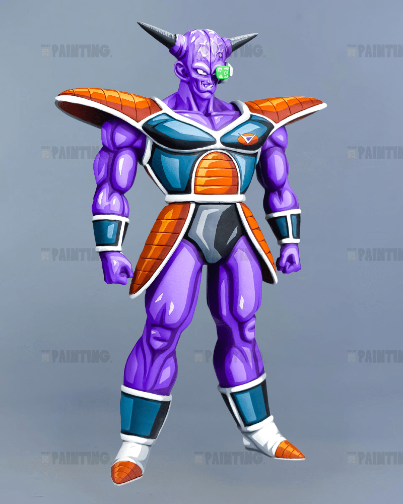 28CM Dragon Ball Z Ginyu Force Captain Ginyu Figure Repaint