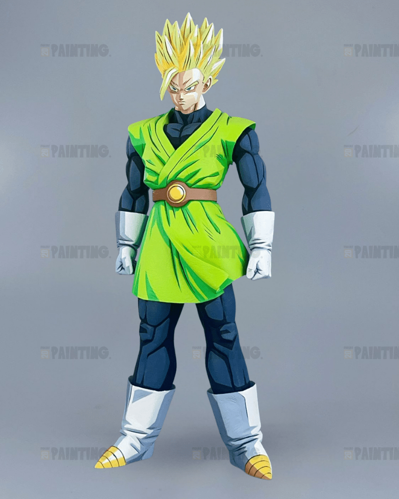 25CM Dragon Ball Z Super Saiyan Son Gohan Figure Repaint
