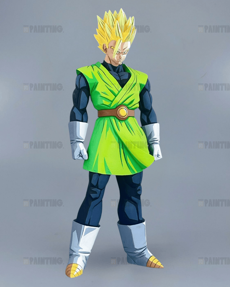 25CM Dragon Ball Z Super Saiyan Son Gohan Figure Repaint