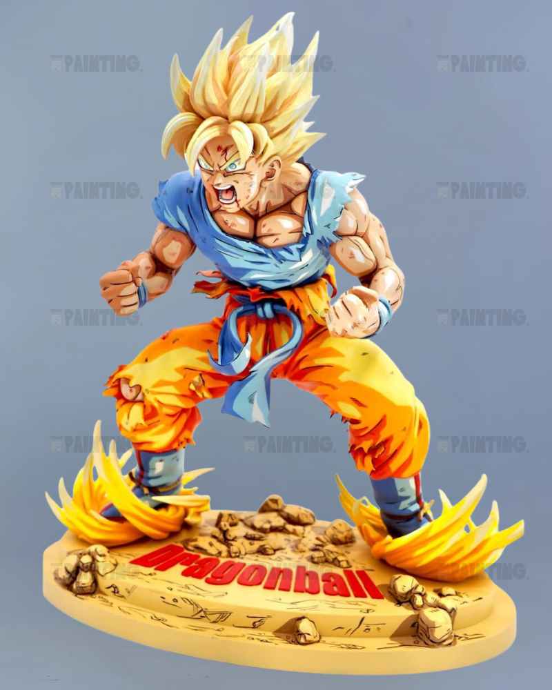 23CM DBZ Kai Super Saiyan Son Goku Figure Repaint