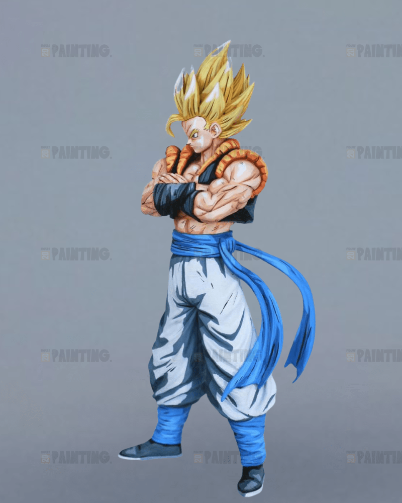 30CM Dragon Ball Super Saiyan Gogeta Action Figure Repaint