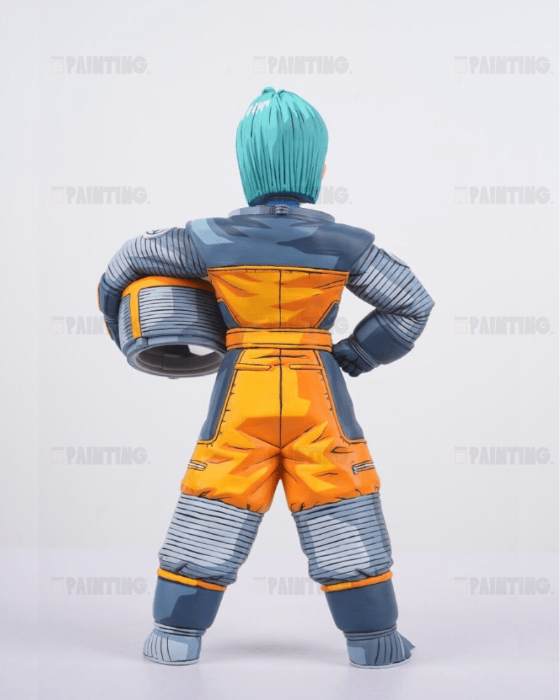 22CM Dragon Ball Space Suit Bulma Figure Repaint