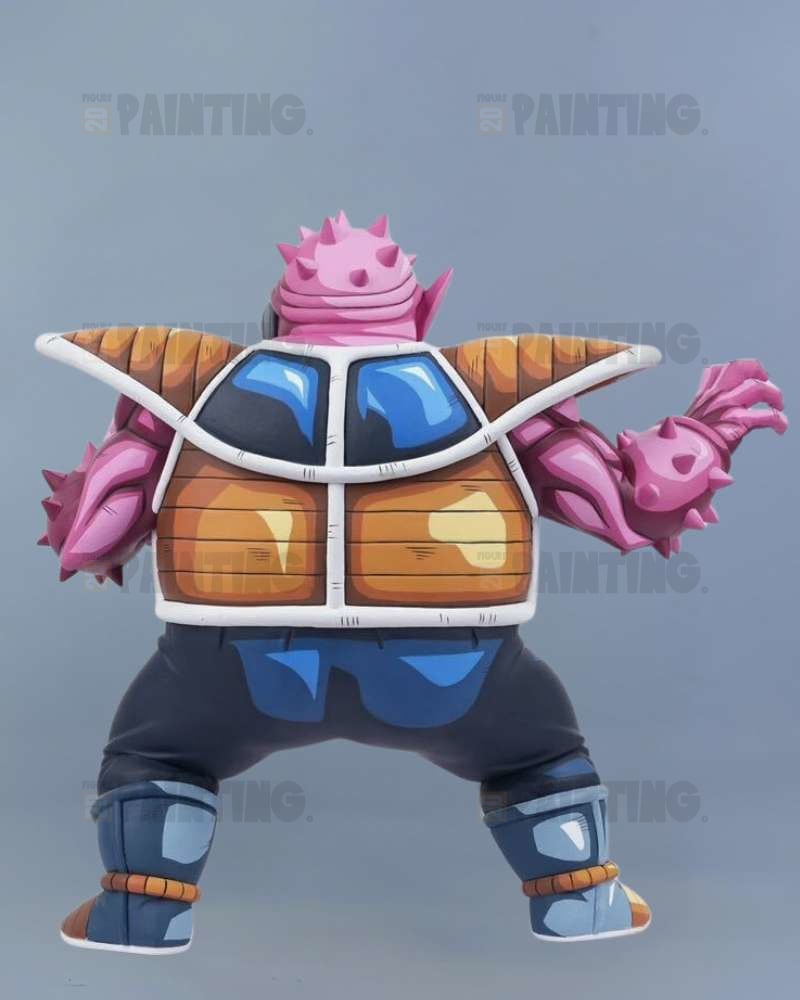 24CM Dragon Ball Dodoria 2D Colour Anime Figure Repaint