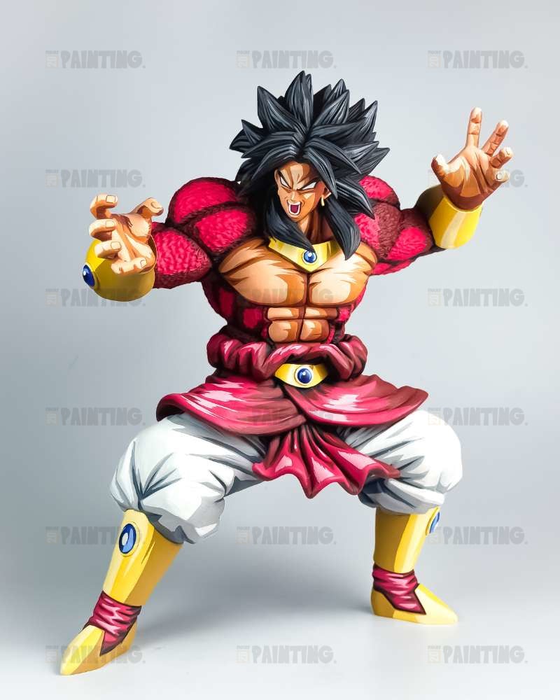 2D Manga Colour Dragon Ball Broly Super Saiyan 4 Figure Repaint