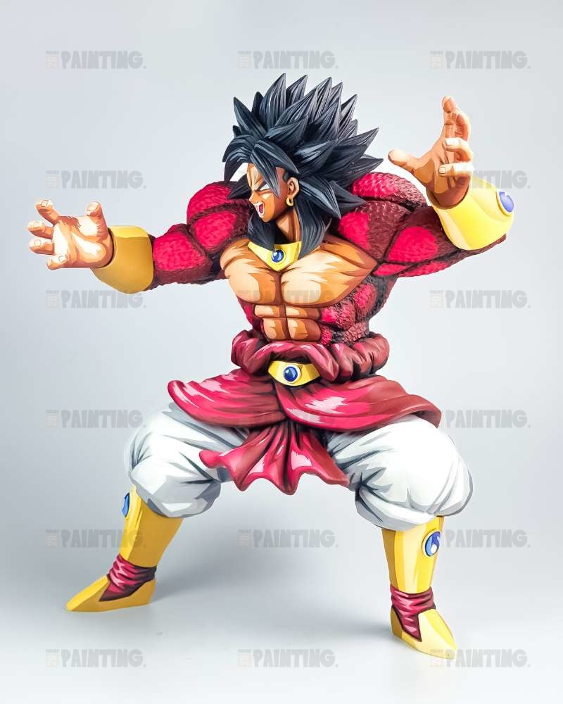 2D Manga Colour Dragon Ball Broly Super Saiyan 4 Figure Repaint