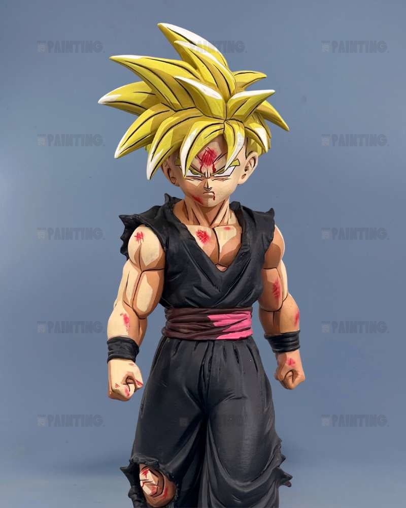 16CM Solid Edge Works Son Gohan Super Saiyan Figure Repaint