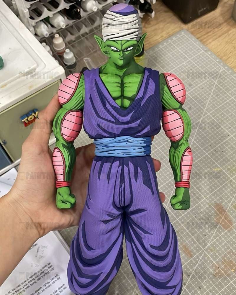 32CM Dragon Ball Z Piccolo Figure Repaint 2D Anime Colour