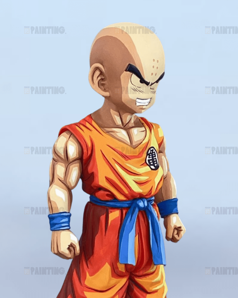 17CM Dragon Ball Z Krillin Figure Repaint