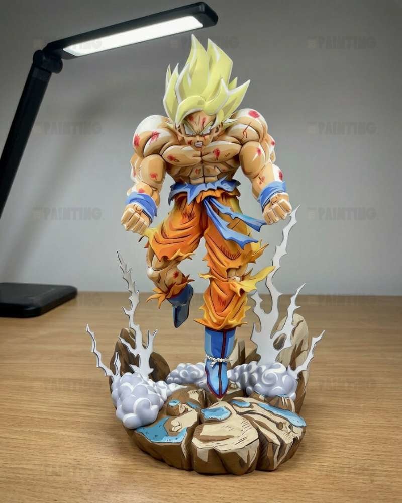 Comic Colour Dragon Ball Goku SSJ3 Figure Repaint