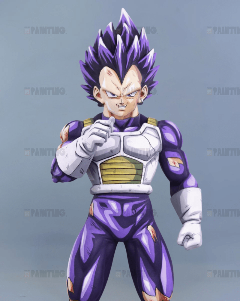 29CM Dragon Ball Z Vegeta Ultra Ego War Damage Figure Repaint