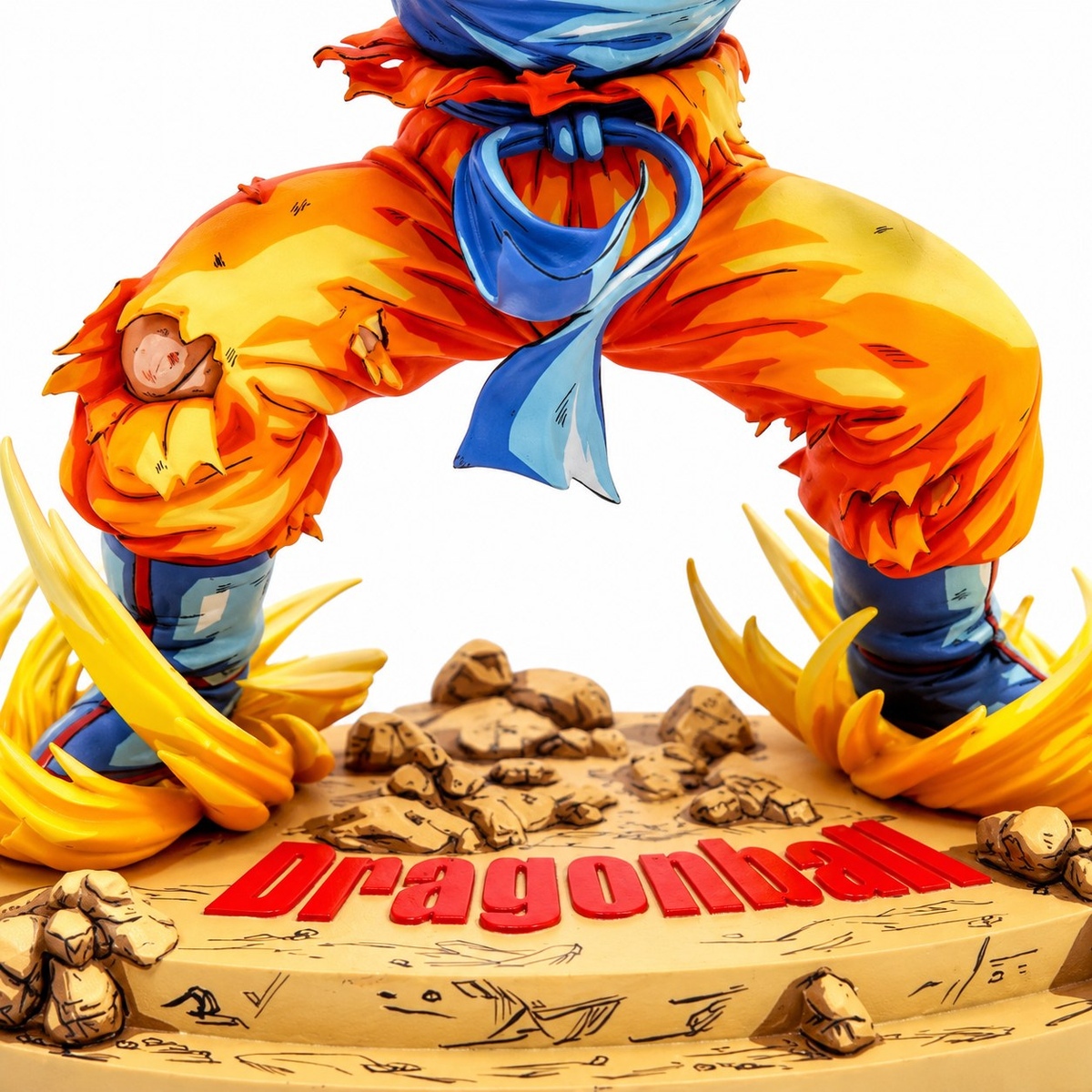 Dragon Ball Kai Super Saiyan Son Goku Figure Repaint — paintwork detail