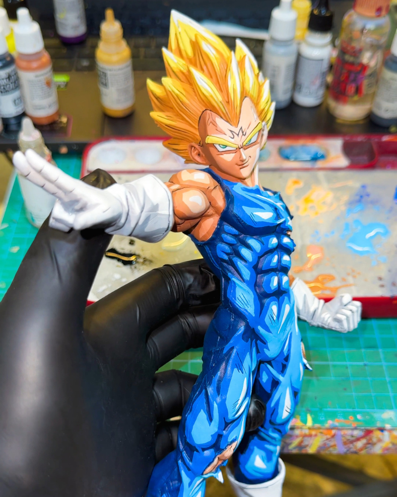 30CM Dragon Ball Z Majin Vegeta Figure Repaint