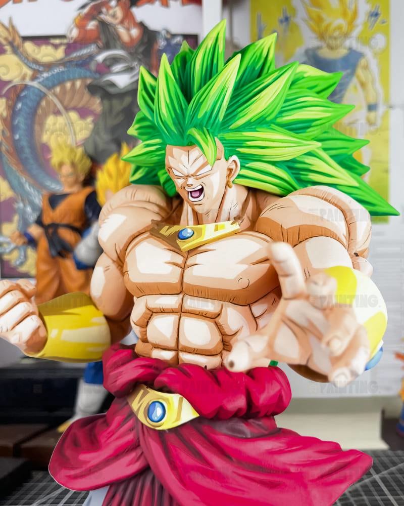 2D Comic Colour Dragon Ball Heroes Broly SSJ3 Figure