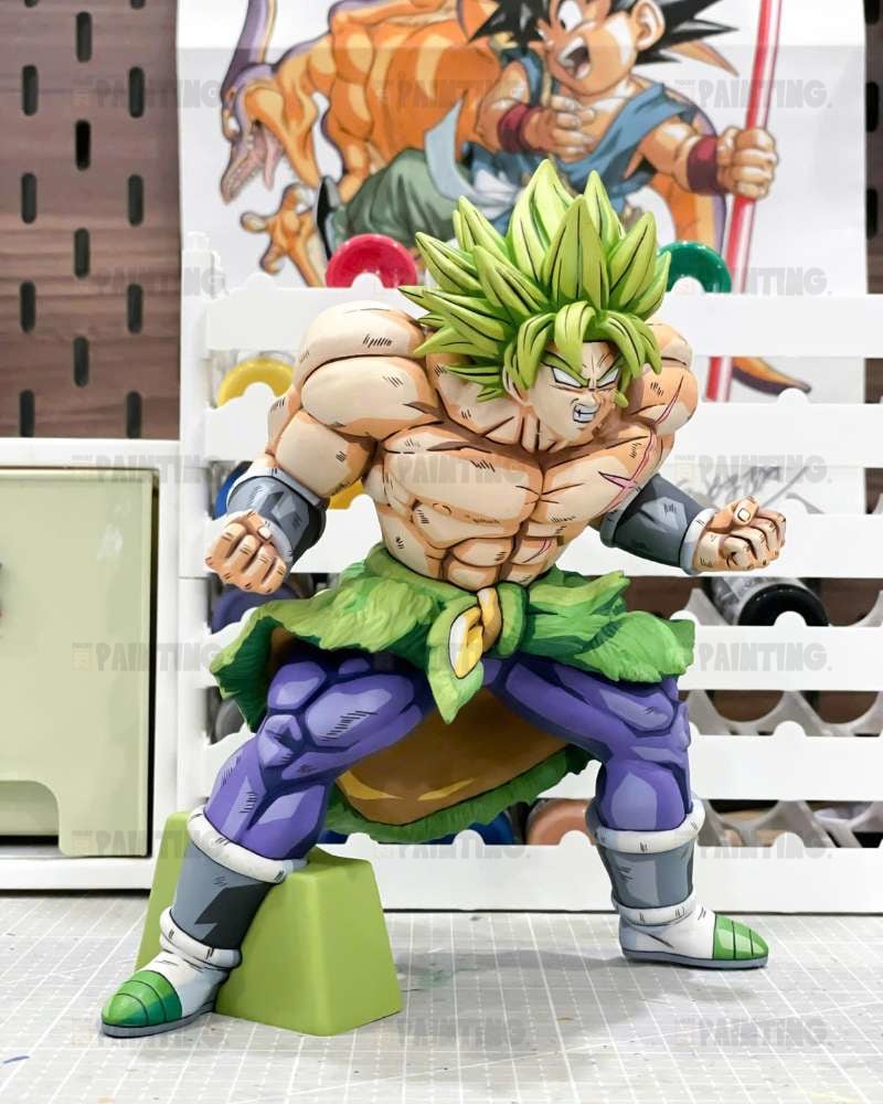 15CM Dragon Ball Broly 2D Anime Colour Figure Repaint