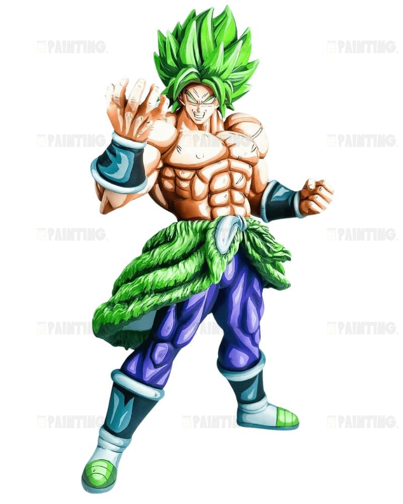 31CM Dragon Ball Z Broly Full Power Figure Repaint
