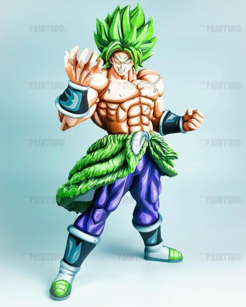 31CM Dragon Ball Z Broly Full Power Figure Repaint