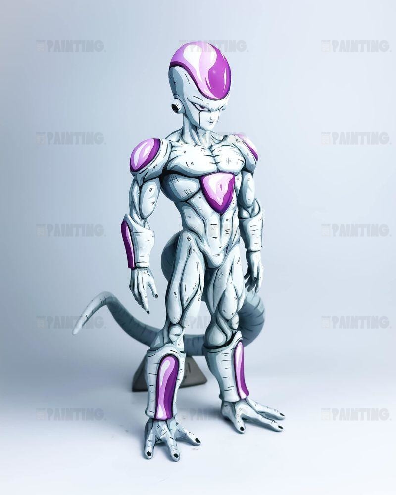 24CM Dragon Ball Z Frieza Final Form Figure Repaint - 2D Figure Painting