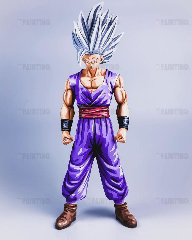 33CM Dragon Ball Z Gohan Beast Figure Repaint - 2D Figure Painting
