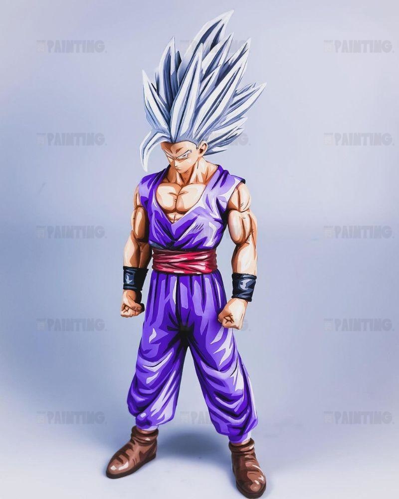 33CM Dragon Ball Z Gohan Beast Figure Repaint - 2D Figure Painting