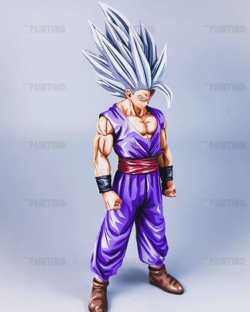 33CM Dragon Ball Z Gohan Beast Figure Repaint - 2D Figure Painting