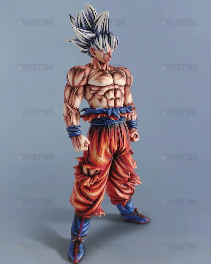 Dragon Ball Goku UI 2D Anime Colour Figure Repaint
